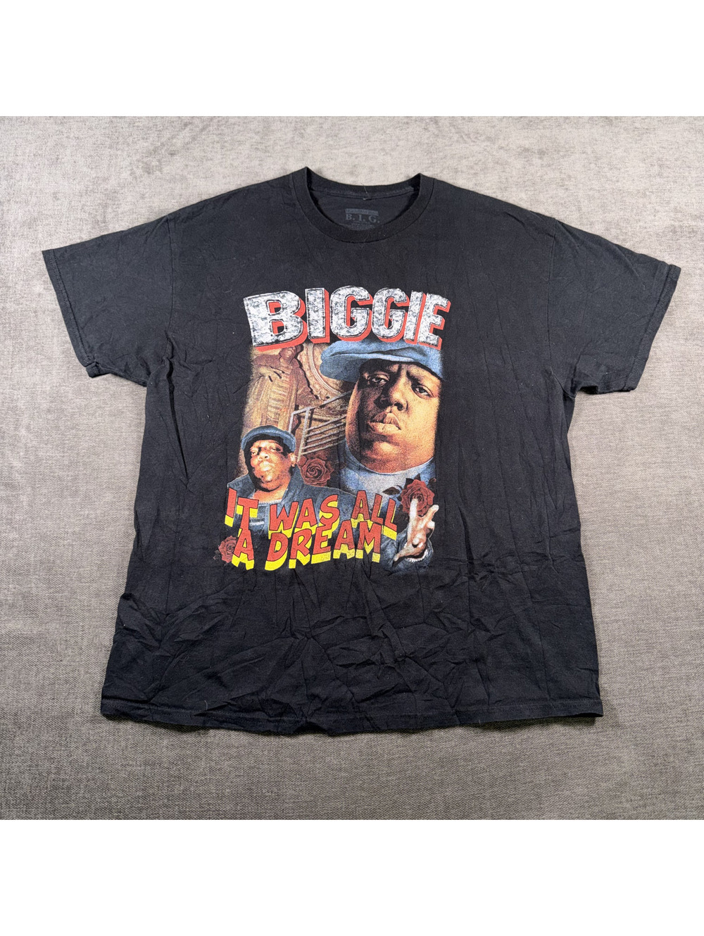 The Notorious B.I.G. It Was All A Dream Vintage Black Graphic T-Shirt XL